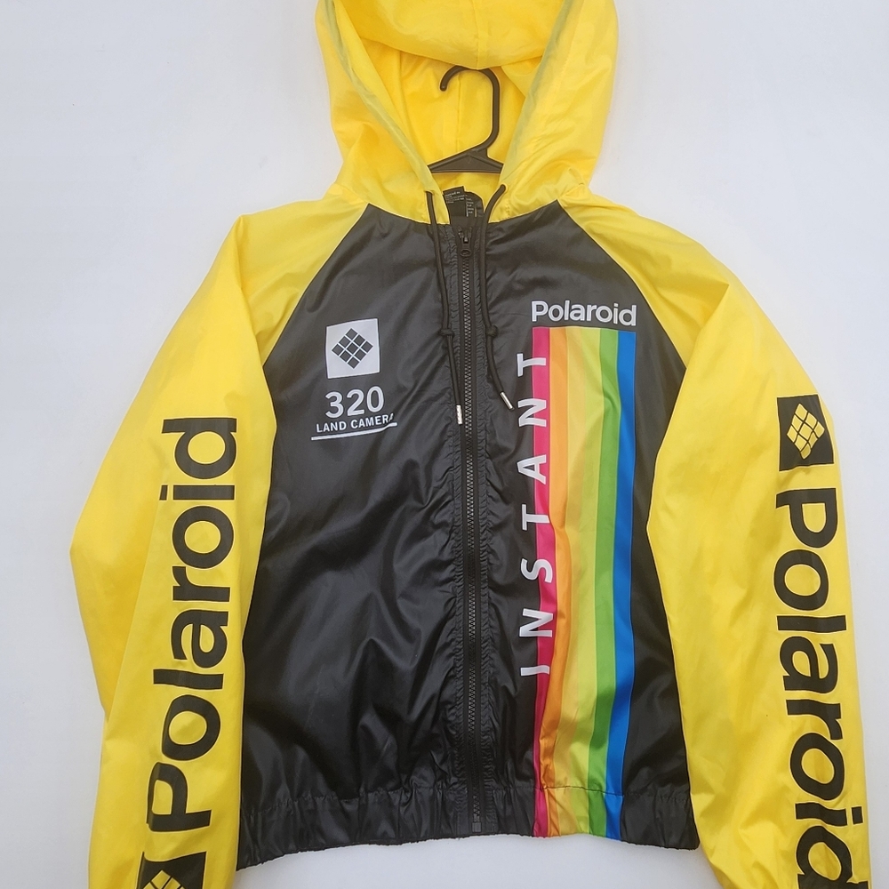 Polaroid Yellow and Black Hooded Jacket